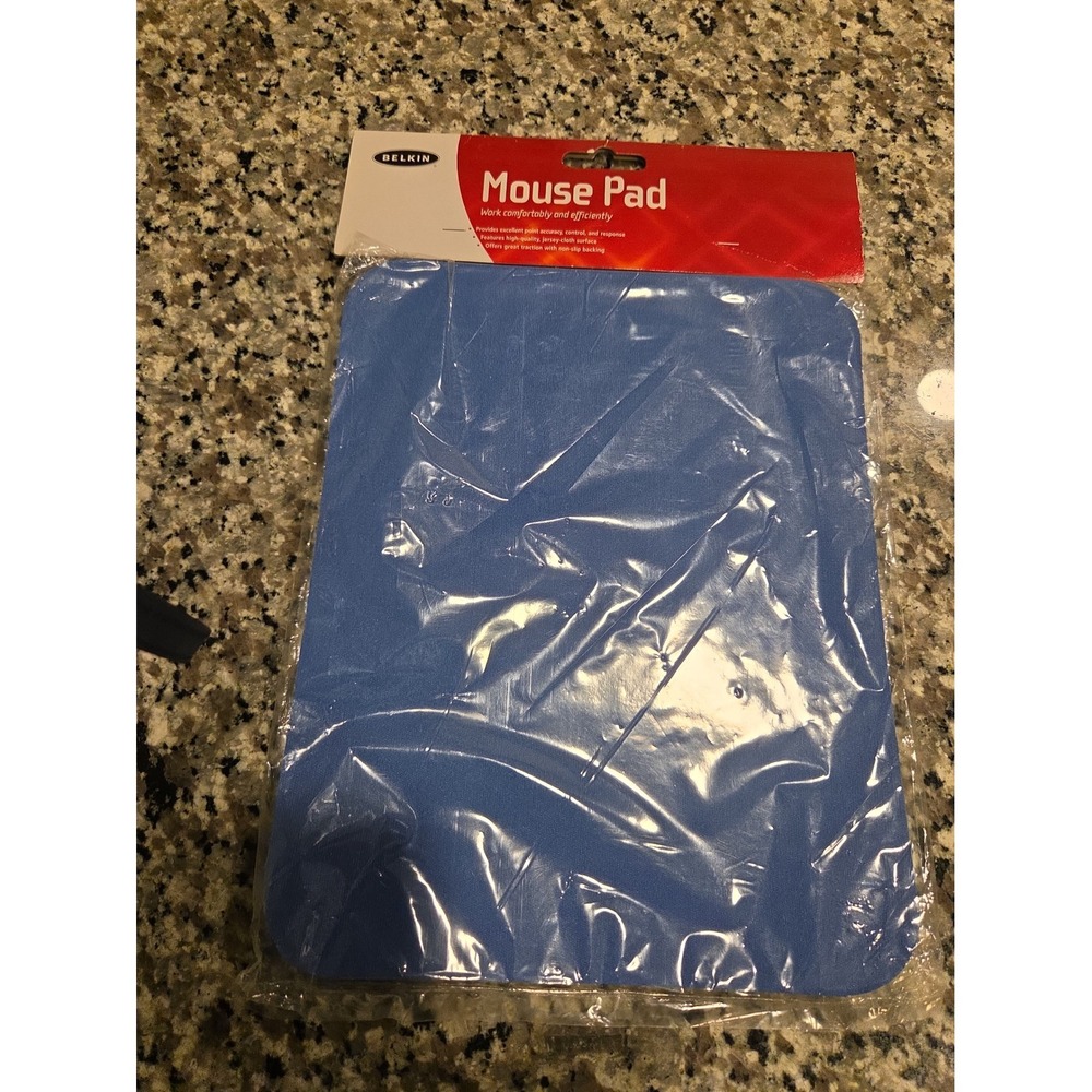 Belkin Mouse Pad Unisex OS Blue Jersey Cloth Non-Slip F8E081-BLU New